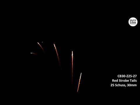 Red Strobe Tails Fächer Batterie