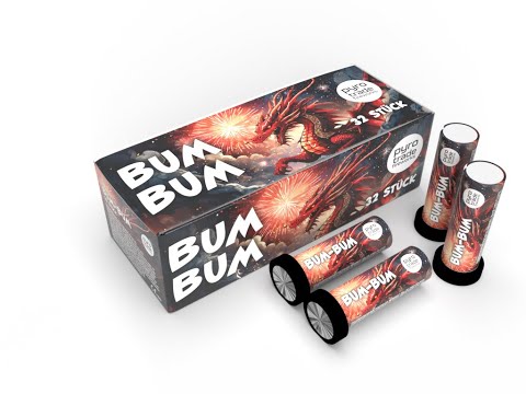 BUM BUM - Single shot knall, 32er Pack
