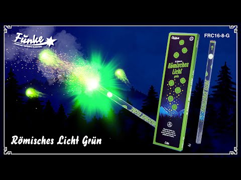 8 Schuss Römisches Licht Kal. C - Grün 5er Packung  