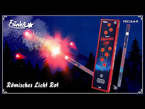 8 Schuss Römisches Licht Kal. C - Rot 5er Packung