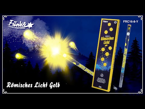 8 Schuss Römisches Licht Kal. C - Gelb 5er Packung 